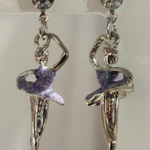 Boucles D'oreilles Danse Paillettes Et Strass – Image 9