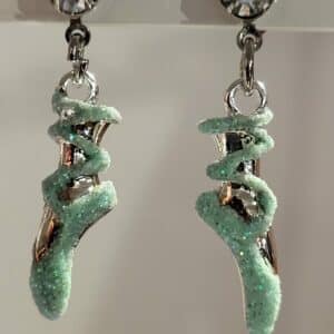 Boucles D'oreilles Danse Paillettes Et Strass – Image 4
