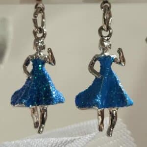 Boucles D'oreilles Danse Paillettes Et Strass – Image 5