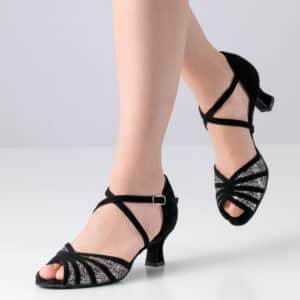 Ellie, chaussure de danse, brocade / daim – multicolore / noir "Werner Kern" – Image 3